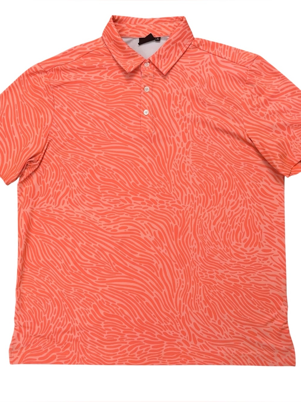 Sunday Swagger Crush Golf Polo Mens XL Short Sleeve Performance Stretch Orange